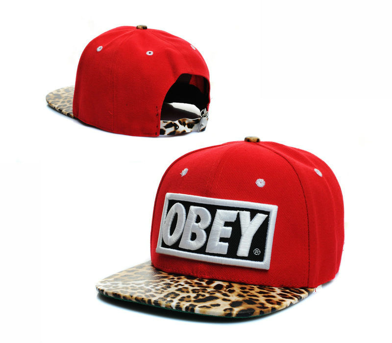Obey Red Snapback Hat GF